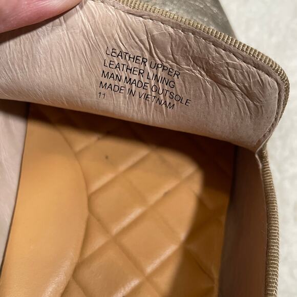 Birdies The Swift Loafer Sneakers Gold Metallic Sporty Prep Comfort Wedge 11 - Picture 6 of 8